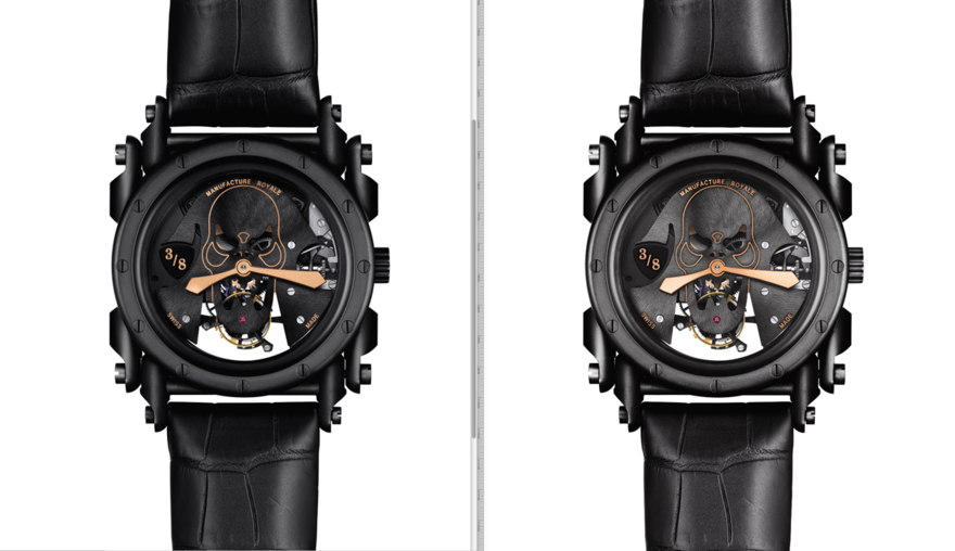 Manual winding on steel PVD Case Manufacture Royale Androgyne Collection