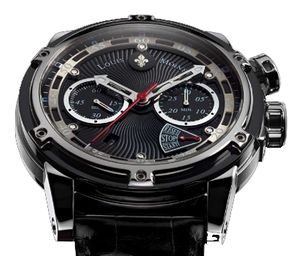 LMV-30.20.50 leather strap Louis Moinet Jules Verne Instrument