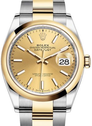 126203 Champagne-colour Rolex Datejust 36