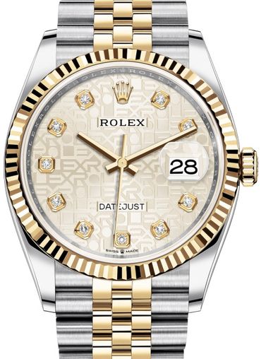 126233 Silver Jubilee design diamonds Jubilee Rolex Datejust 36