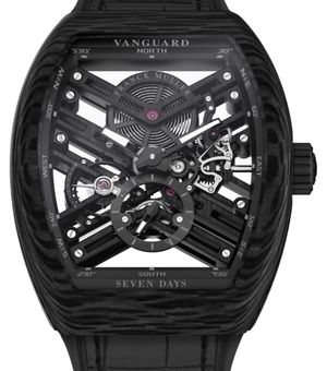 V 45 S6 SQT CARBONE NR Franck Muller Vanguard Skeleton