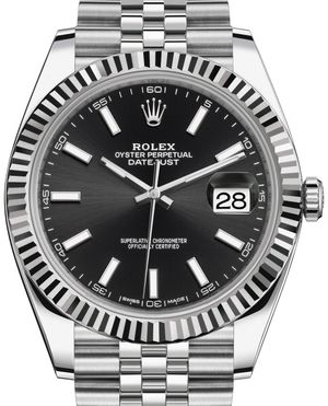 126334 Black index Rolex Datejust 41