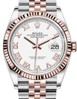 126231 White Roman numerals Jubilee Rolex Datejust 36