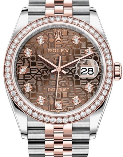 126281RBR Chocolate Jubilee design diamonds Rolex Datejust 36