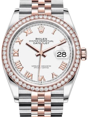126281RBR White Roman numerals Rolex Datejust 36