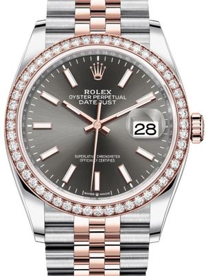 126281RBR Dark rhodium Chromalight Jubilee Rolex Datejust 36