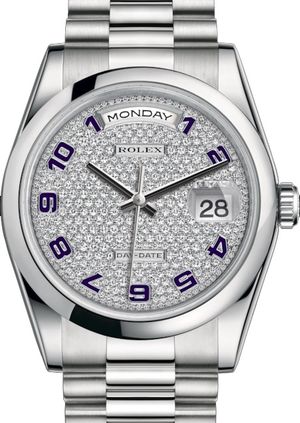 118206 Diamond-paved Rolex Day-Date 36