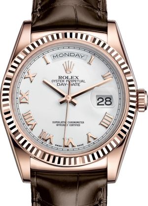 118135 White Roman numerals Rolex Day-Date 36
