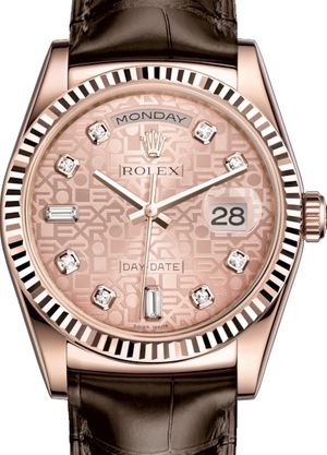 118135 Pink Jubilee design set with diamonds Rolex Day-Date 36