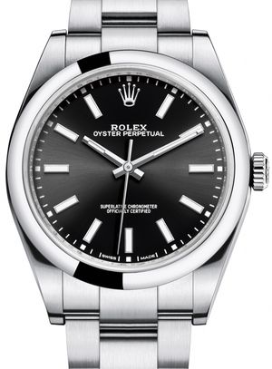 114300 Black Rolex Oyster Perpetual