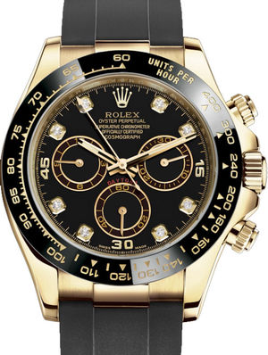 116518LN Black set with diamonds Rolex Cosmograph Daytona