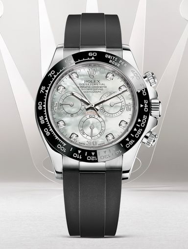 116519LN White mother-of-pearl set with diamonds Rolex Cosmograph Daytona
