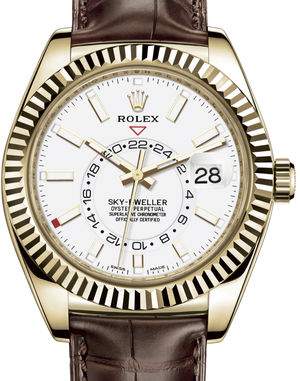 326138 White Rolex Sky-Dweller