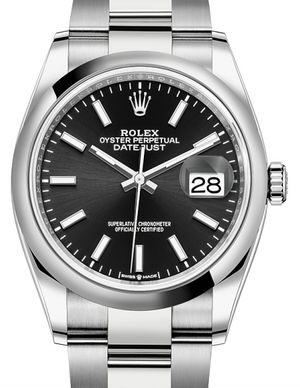 126200 Black Rolex Datejust 36