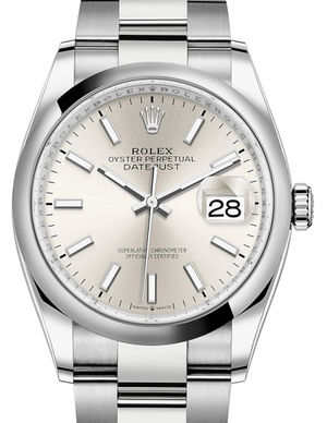 126200 Silver Rolex Datejust 36