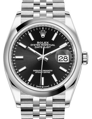 126200 Black Rolex Datejust 36