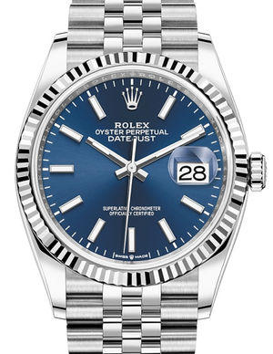 126234 Blue index Rolex Datejust 36
