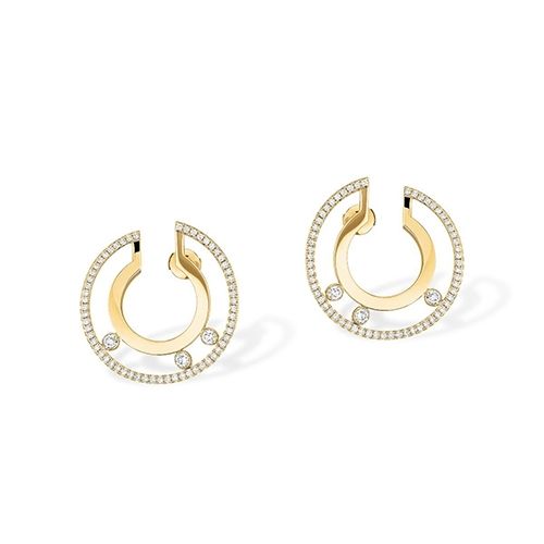 Small Hoop Yellow Gold Messika Move Romane