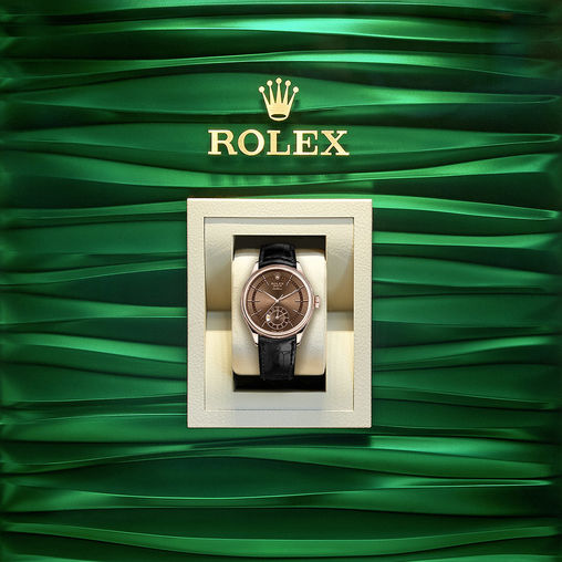50525 Brown guilloche dial Rolex Cellini