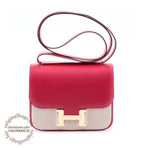 Constance 18cm Rouge Casaque Hermès Bags