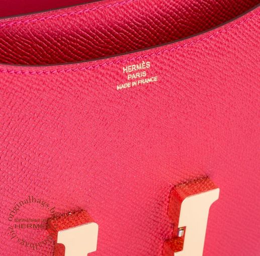 Constance 18cm Rouge Casaque Hermès Bag
