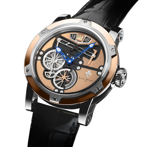 transcontinental gold steel Louis Moinet Limited Edition