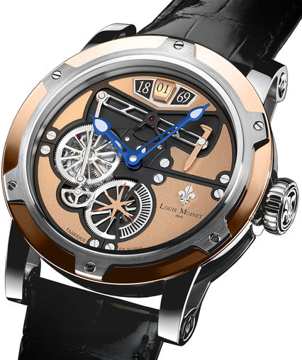 transcontinental gold steel Louis Moinet Limited Edition