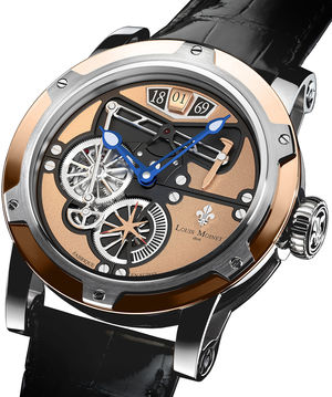 transcontinental gold steel Louis Moinet Limited Edition