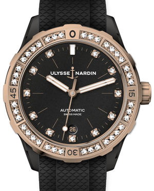 8165-182B-3/BLACK Ulysse Nardin Diver Lady