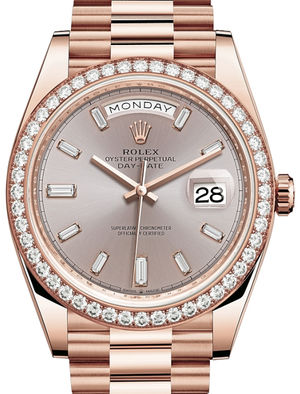 228345RBR Sundust set with diamonds Rolex Day-Date 40