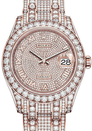 86405rbr Diamond-paved dial Diamond-set Pearlmaste Rolex Pearlmaster