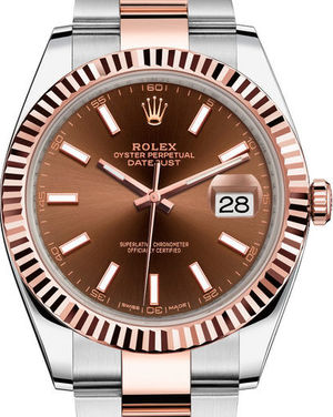 126331 Chocolate Oyster Bracelet USED Rolex Datejust 41