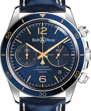 BRV294-BU-G-ST/SCA Bell & Ross Vintage BR