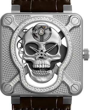 BR01-SKULL-SK-LGD Bell & Ross BR 01 Skull