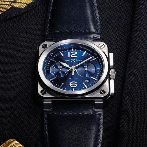 BR0394-BLU-ST/SCA Bell & Ross BR 03-94 Chronograph
