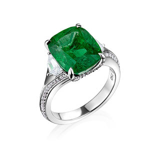6.04 CT VIVID GREEN Ralfdiamonds Rings