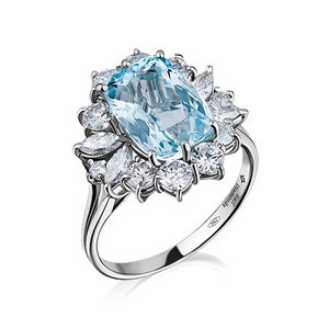 4.50 VERY LIGHT BLUE/VVS Ralfdiamonds Rings