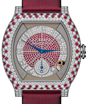 40 mm platinum diamonds and rubis F.P.Journe Elegante
