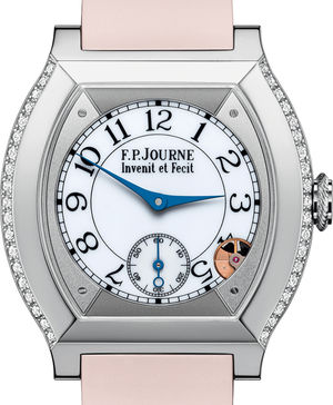 40 mm titanium 2 rows diamonds rose FPJourne Elegante
