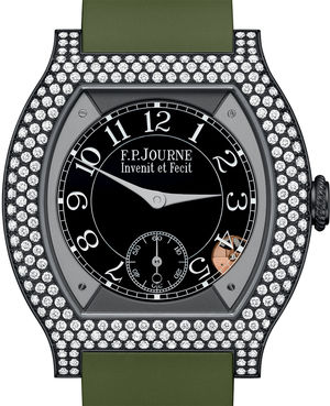 40 mm titalyt 12 rows diamonds vert FPJourne Elegante