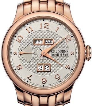 Quantieme Perpetuel 18K 6N Gold case guilloche and FPJourne Classique