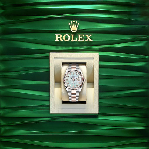 126331 White mother-of-pearl set with diamonds Rolex Datejust 41