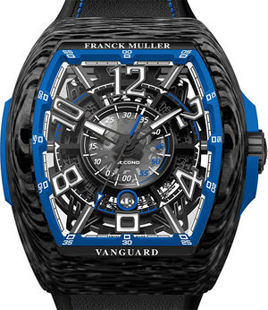 V 45 SC DT SQT RCG CARBONE (BL) Franck Muller Vanguard Skeleton