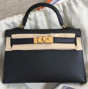 Bag Noir Black Epsom Gold Hardwere Hermès Bags