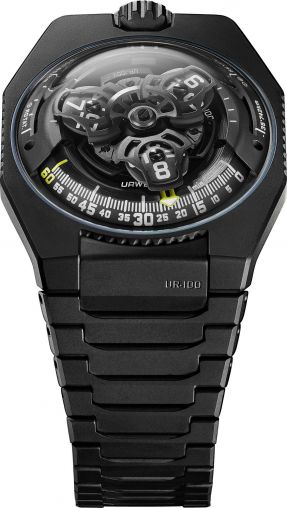 UR-100V Full Black Titanium Jacket Urwerk UR-100 SpaceTime