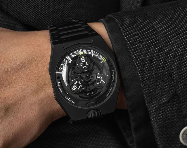 UR-100V Full Black Titanium Jacket Urwerk UR-100 SpaceTime