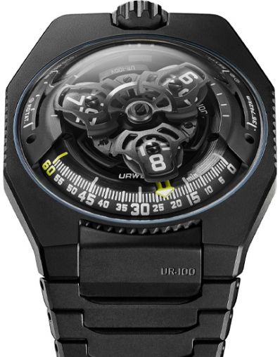 UR-100V Full Black Titanium Jacket Urwerk UR-100 SpaceTime