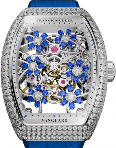 V 32 S6 SQT CURVEX CUT FLOWER SA D Franck Muller Vanguard Lady Automatic