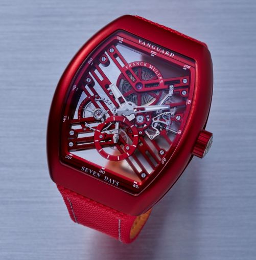 V 41 S6 SQT BXT (ACBR) Red Franck Muller Vanguard Skeleton