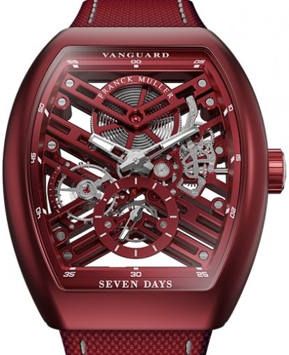 V 41 S6 SQT BXT (ACBR) Red Franck Muller Vanguard Skeleton
